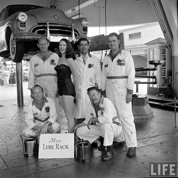 Nancy Pelosi as Miss Lube Rack 1955